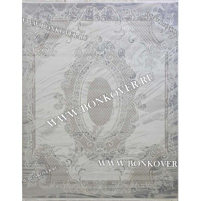 Ковер Турция Для Гостиной Дизайн 94 Серый с Бежевым