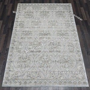 Ковер для гостиной из артшелка дизайн 66 Серый